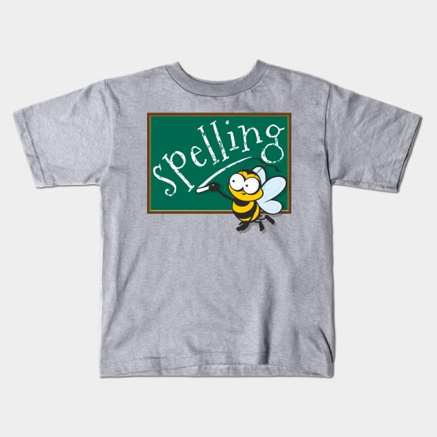 Spelling Bee Kids T-Shirt by Jamie Lee Art